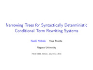 Narrowing Trees for Syntactically Deterministic Conditional Term Rewriting Systems