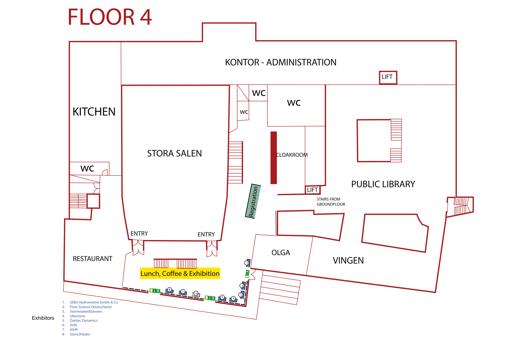 Kulturenshus Map Floor 4