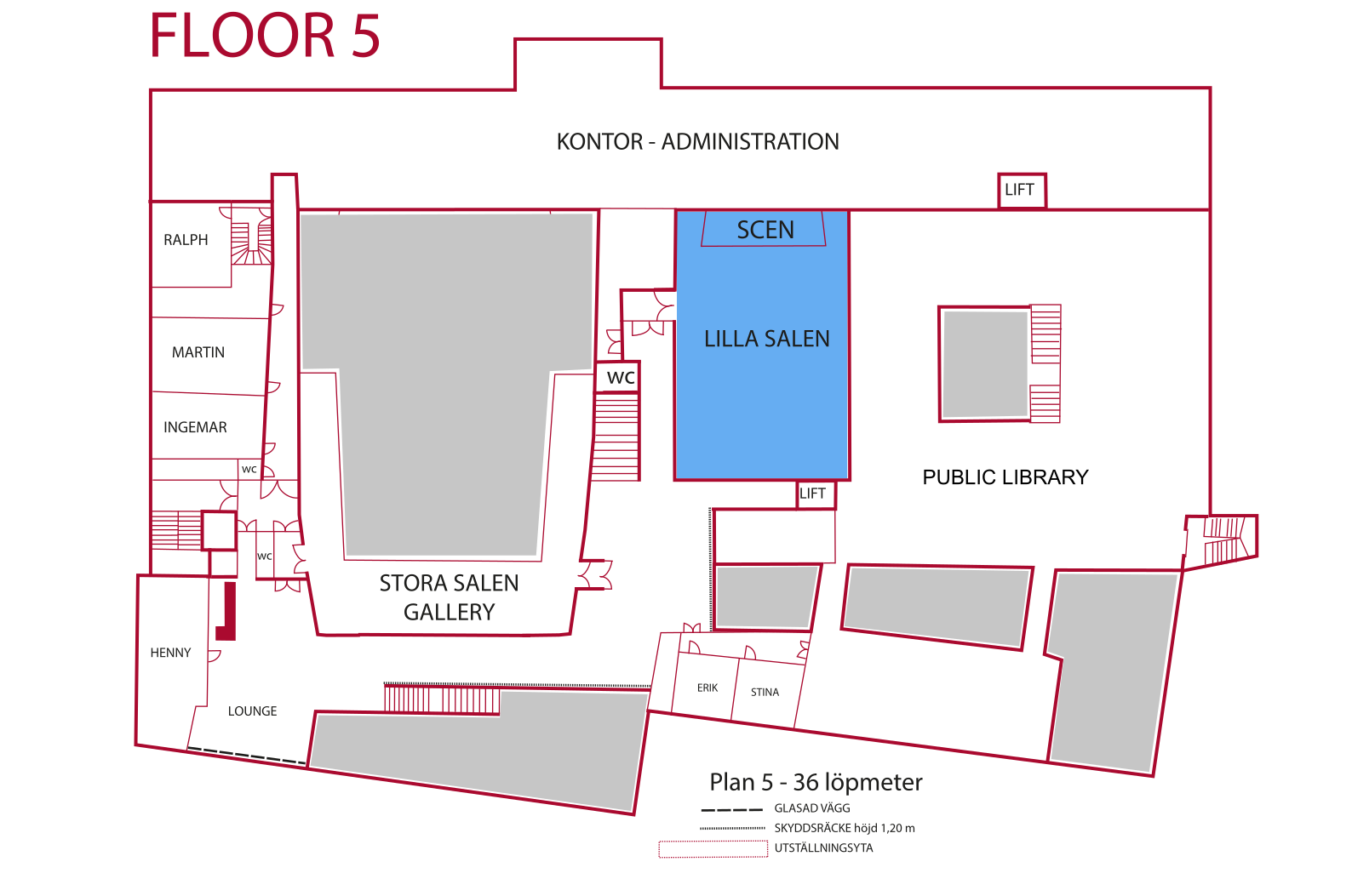 Kulturenshus Map Floor 5