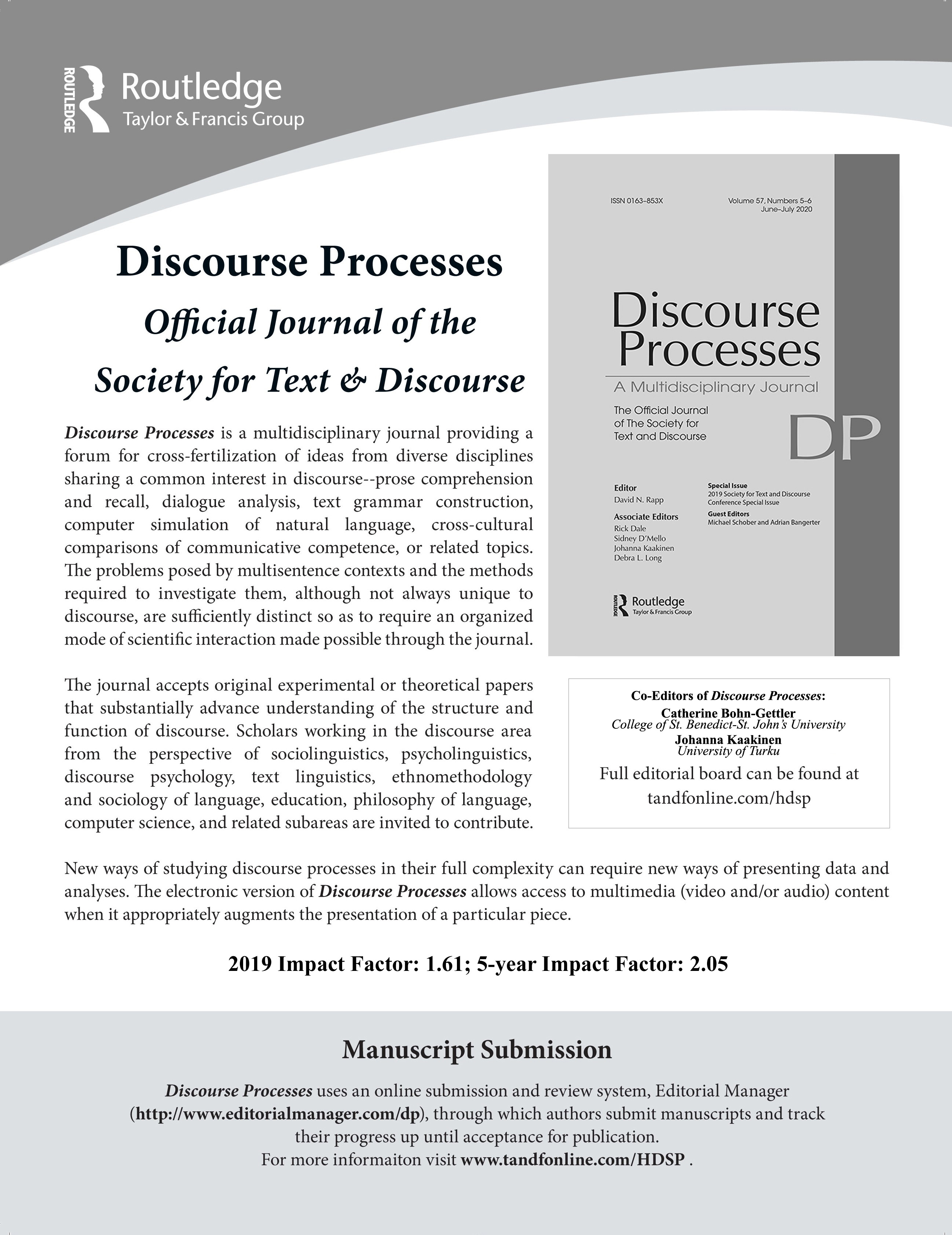2021 Discourse Processes Ad
